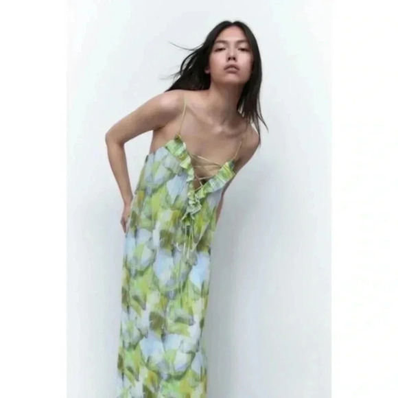 Zara printed tulle dress 5039/704 - Picture 4 of 10